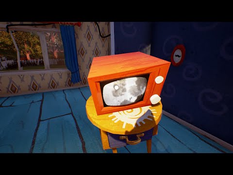 co jest w tajemniczym telewizorze|hello neighbor #7