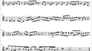 Line for lyons - Chet Baker's solo transcription