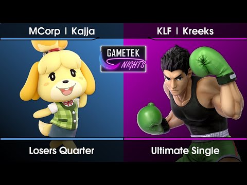 Gametek Nights ft. La Mitronnade 2 - Kajja (Isabelle) Vs. Kreeks (Little Mac) SSBU Ultimate