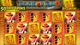 BOOK OF RA DELUXE 6 BIG WIN! 50 FREE SPINS Bonus Explodes!