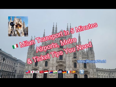🇮🇹 Milan Transport in 5 Minutes Airports, Metro & Ticket Tips You Need #irover #travel #milan