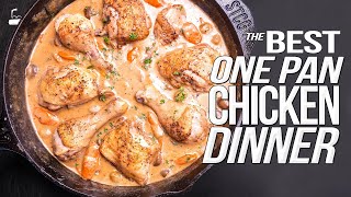 THE BEST ONE PAN CHICKEN DINNER I'VE MADE IN A LONG TIME! | SAM THE COOKING GUY