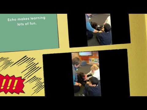 Echo the SuperDog at Kalinda School