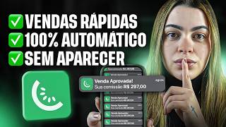 Como eu vendo rápido na Kiwify como afiliado, sem aparecer e no automático