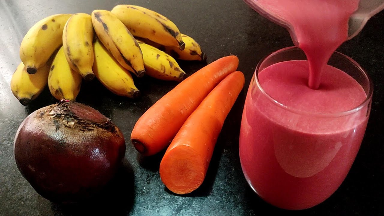 PODEROSA VITAMINA DE BANANA COM BETERRABA E CENOURA | DESCUBRA OS BENEFÍCIOS E APRENDA COMO FAZER!