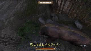 【PS4】【キングダムカム・デリバランス】【初心者向け】序盤での弓スキル上げの方法