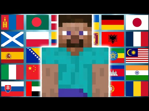 Minecraft in different languages meme