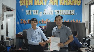 Bạn Vũ Đình Sn - cựu học viên ngành sửa chữa tivi Online đã mở 4 cửa hàng