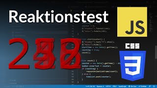 Reaktionstest mit JavaScript programmieren