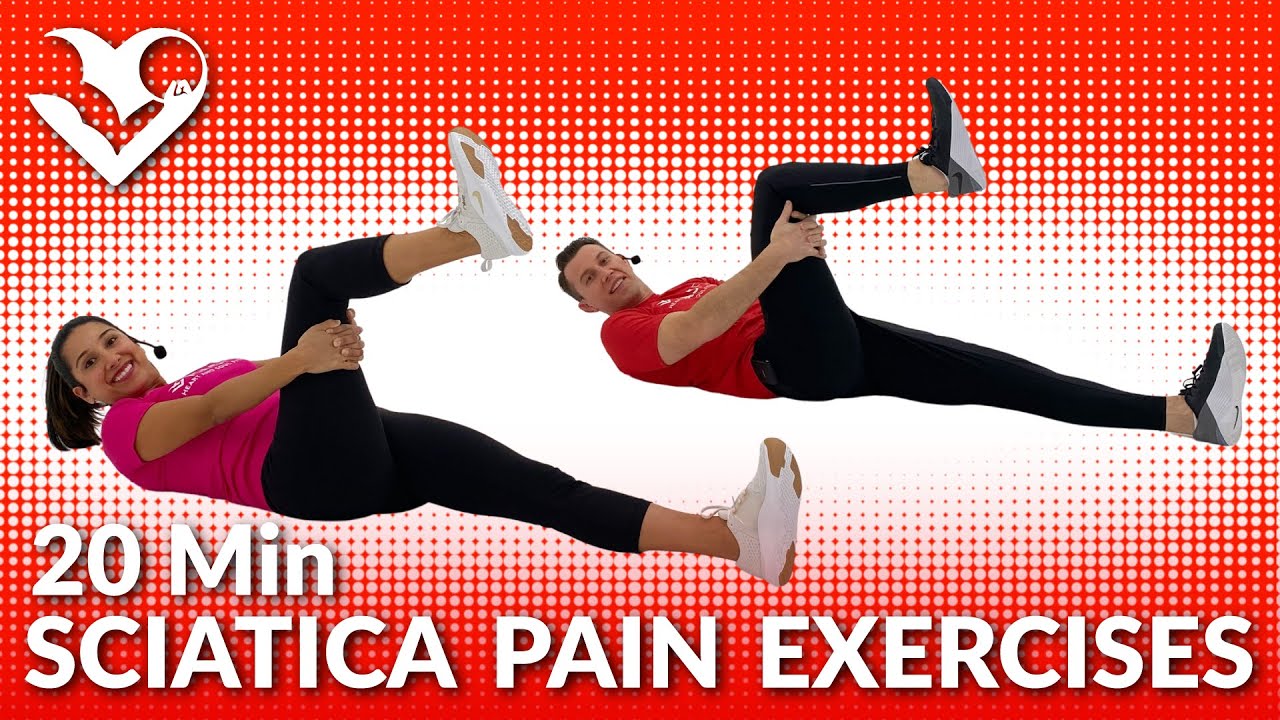 20 Min Sciatica Pain Relief Exercises - Sciatica Treatment and Stretches for Sciatic Nerve Pain
