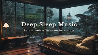 Relaxing Sleep Music and Rain Sounds for Deep Sleep – Cozy Bedroom Ambience for 3 Hours of Rest