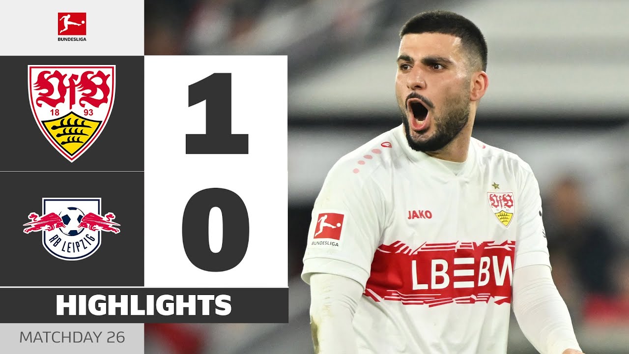 Stuttgart Wins Top Four Clash! | VFB STUTTGART - RB LEIPZIG | Highlights | Matchday 26 – Bundesliga