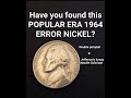 Have you found this DOUBLE PONY TAIL 1964 ERROR NICKEL
