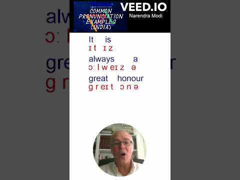 Common Pronunciation Examples India