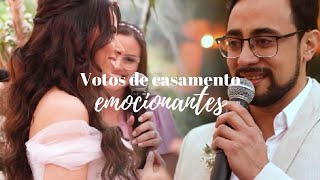 Os VOTOS DE CASAMENTO mais lindos | SURPRESA Ele cantou pra mim | Meu filho levou as alianças ❤