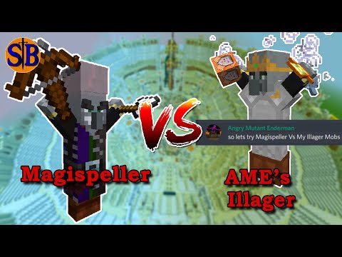 Magispeller vs AME's illager | Minecraft Mob Battle