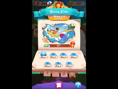 Week 2 Day 1 Level 8 Sunny Tales   Summer Event Calendar   Candy Crush Friends Saga