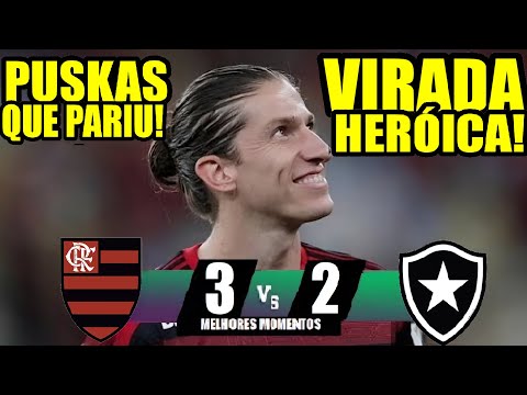 BEST MOMENTS | FLAMENGO 3x2 BOTAFOGO | FILIPE LUÍS’ TACTICAL KNOT IN THE HEROIC TURN RACE UNDER 20