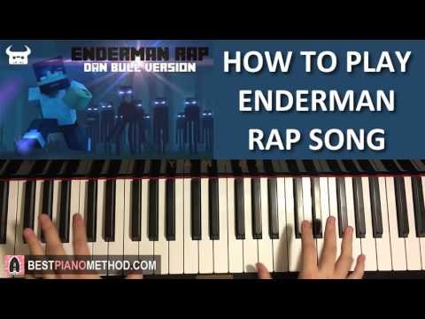 Amosdoll Music - Minecraft - Enderman Rap Song - Dan Bull and Rockit Gaming (Piano Tutorial Lesson)