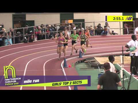 Girls Mile Section 1 - New Balance Indoor Nationals 2012