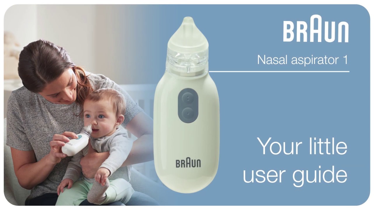 Braun Store Braun Nasal Aspirator – Quickly and Gently Clear Stuffed Infant Noses, Toddler and Baby Nasal Aspirator with Two Adjustable Nasal Tips and Two Suction Levels