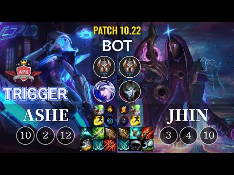 APK Trigger Ashe vs Jhin Bot - KR Patch 10.22