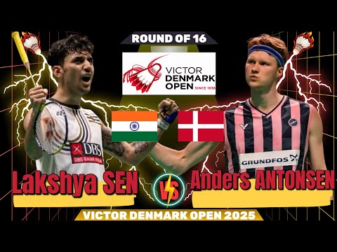 🔥 SUPER DEFENSE 🔥 Anders ANTONSEN (DEN) vs Lakshya SEN (IND) | R16 Victor Denmark Open 2025