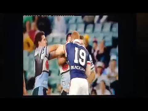 Paul Gallen vs Shane Shackleton fight NRL Sydney Roosters vs Cronulla Sharks 2007