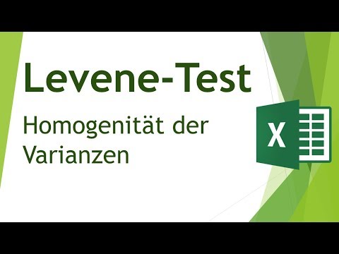Levene Test in Excel durchführen - Daten analysieren in Excel (37)