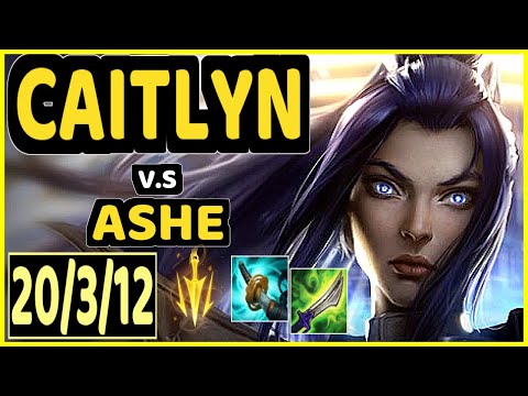 GUNKRAB (CAITLYN) vs ASHE - 20/3/12 KDA BOTTOM ADC CHALLENGER GAMEPLAY - OC