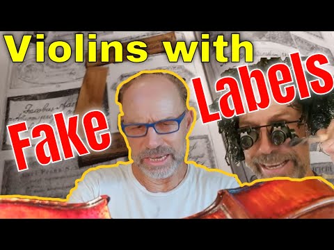 Fake Labels in Violins and other String Instruments - Exposing Dark Secrets of the Violin Industry