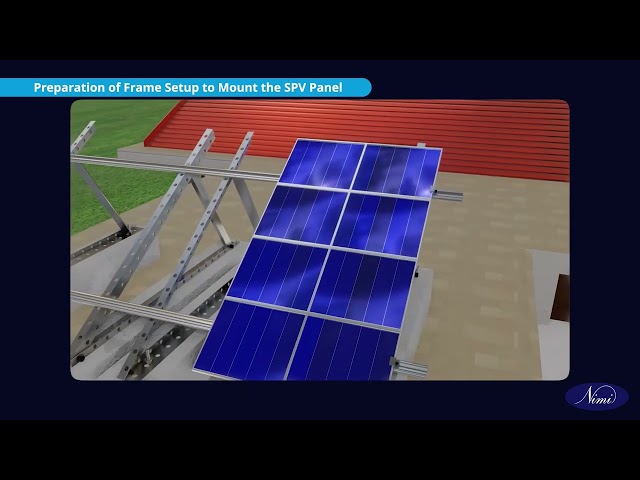 Install a solar panel on roof