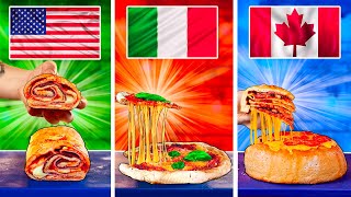 American Pizza vs. Italian Pizza vs. Canadian Pizza