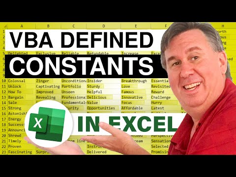 Excel - Master Excel VBA Coding with Defined Constants | Simplify Your Macros! - Episode 1211.202