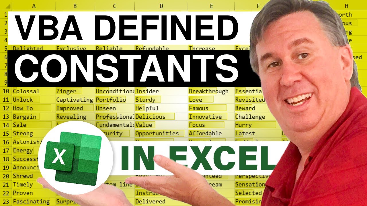 Excel VBA 2 Defined Constants MrExcel Message Board