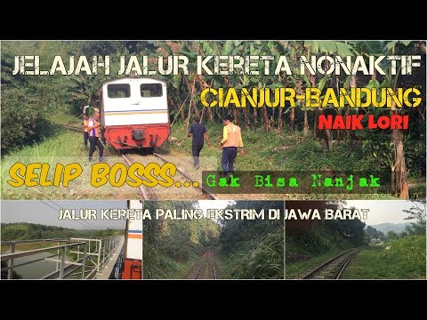JALUR KERETA EKSTRIM | Jelajah Jalur Kereta Cianjur-Bandung dengan Lori Inspeksi