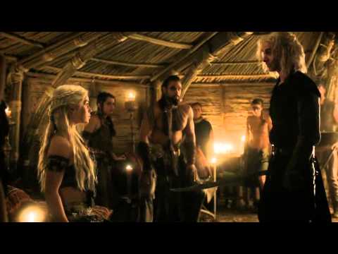 Khal Drogo Killing Viserys - A Crown For A King - Game of Thrones 1x06 (HD)