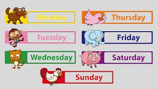 7 Days Of The Week Names - In English With Spelling - Star Kids