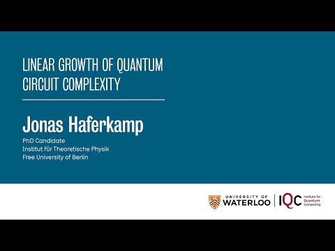 Linear Growth of Quantum Circuit Complexity - Jonas Haferkamp