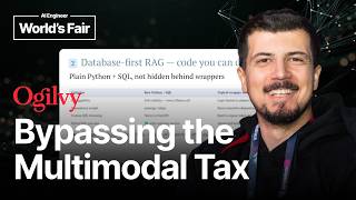 Bypassing the Multimodal Tax: Hybrid RAG, SQL RRF & UI Telemetry - Abed Matini, Ogilvy