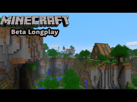 Minecraft Nostalgic Longplay - Relaxing House Build (No Commentary) Beta 1.7.3