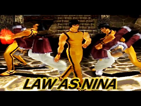 [TAS] Law With Nina's Moves Gameplay - Tekken 3 (Arcade Version) (Requested)