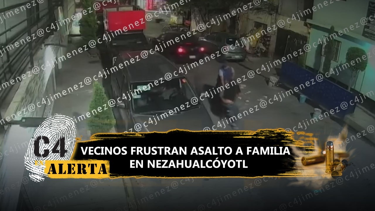 ¡A tabicazos! Vecinos de Nezahualcóyotl evitan asalto a una familia tras retiro de 85 mil pesos