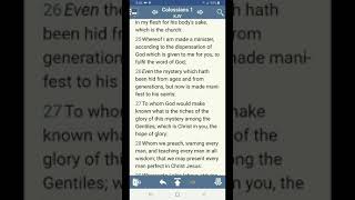 Important Flashback from Colossians - what is New Testament Ministry