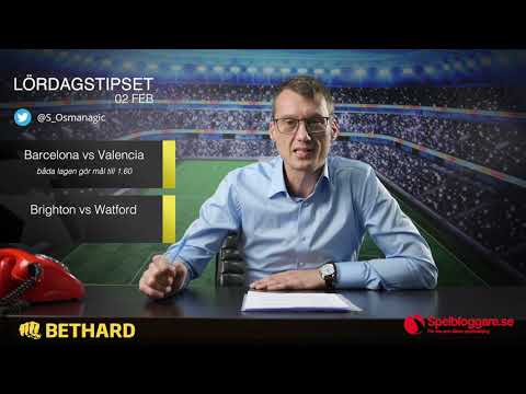 Speltips: Tottenham - Watford, Brighton - Watford & Barcelona - Valencia 2/2