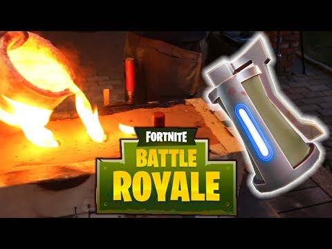 Making Aluminium Fortnite Grenade - Father and Son playing with sand !