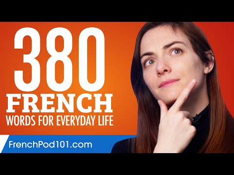 380 French Words for Everyday Life - Basic Vocabulary #19