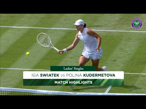 Battling the heat! I Iga Swiatek vs Polina Kudermetova | Highlights | Wimbledon 2025