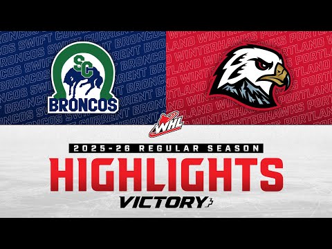 Swift Current Broncos at Portland Winterhawks 11/29 | WHL Highlights 2025-26