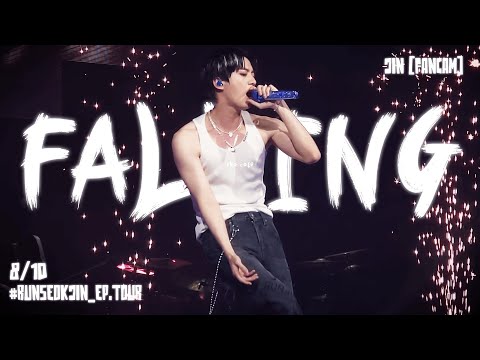 [4K] 250810 FALLING SLEEVELESS 💙🎸⚡️ #RUNSEOKJIN_EP.TOUR IN AMSTERDAM DAY 2 방탄소년단 진 직캠